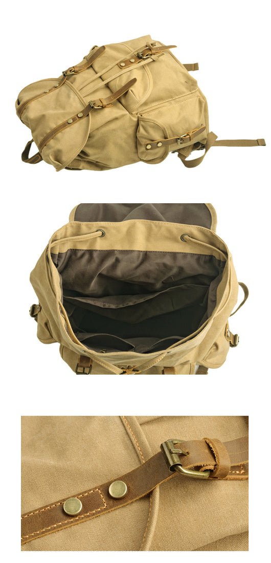 Bolsa de Viaje Retro Canvas Gran Capacidad - Image 10