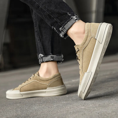 Zapatos Casuales Retro de Cuero Frosted para Hombre - Estilo Urbano Clásico - Image 14
