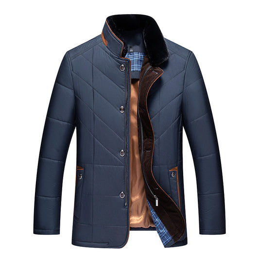 Abrigo Acolchado Térmico para Hombre Adulto - Chaqueta de Invierno con Algodón