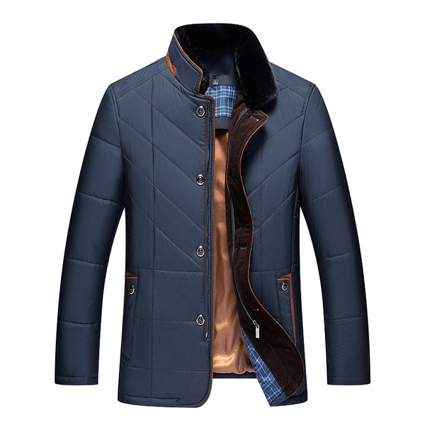 Abrigo Acolchado Térmico para Hombre Adulto - Chaqueta de Invierno con Algodón