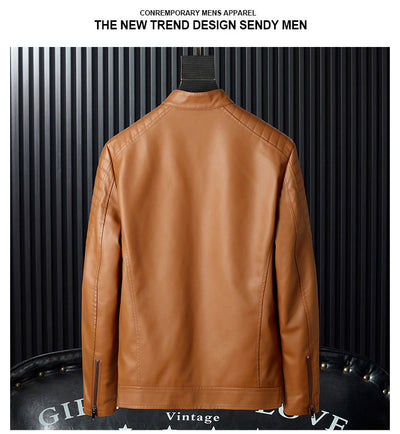 Chaqueta de Cuero PU para Hombre con Detalles de Cremallera - Image 12