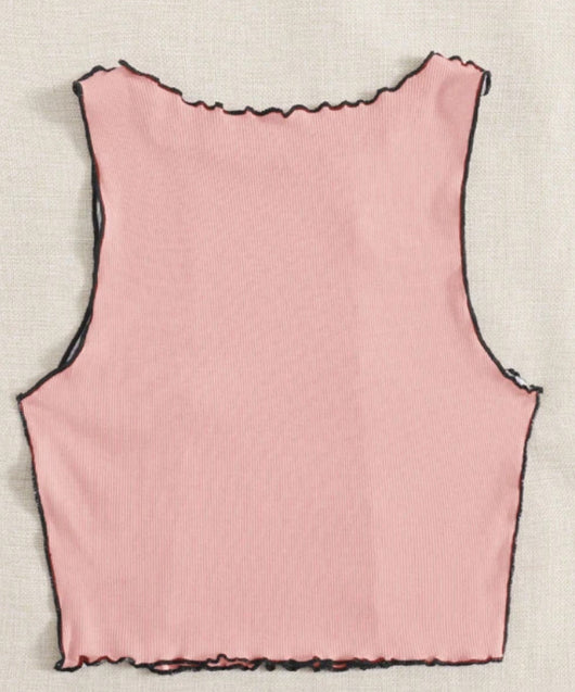 Chaleco Tejido Colorblock con Rayas Laterales para Mujer - Image 10