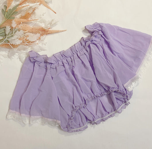 Blusa de Verano en Encaje y Gasa con Manga Corta - Image 9
