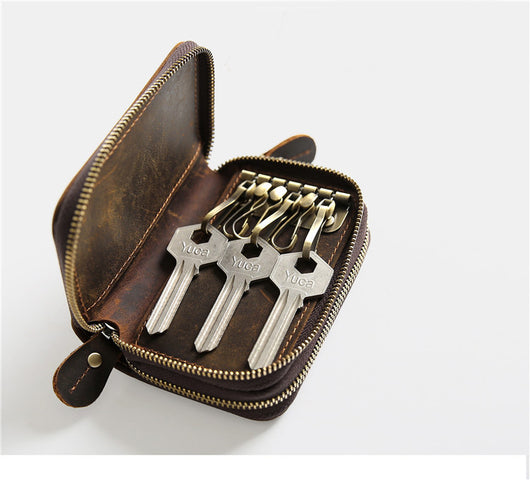 Bolso Retro de Cuero para Llaves con Diseño Vintage - Image 12