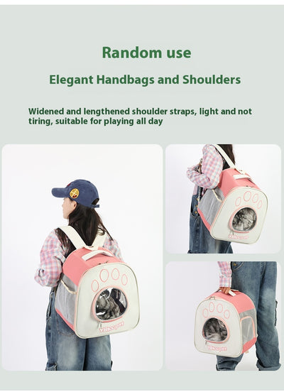 Mochila Transportadora Transparente para Mascotas con Doble Correa - Image 17