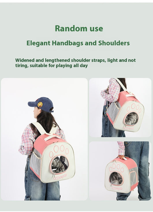 Mochila Transportadora Transparente para Mascotas con Doble Correa - Image 17