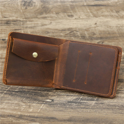 Cartera Bifold de Cuero Crazy Horse para Hombre - Image 5