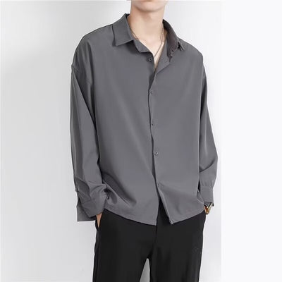 Camisa Casual Slim Fit para Hombre - Primavera y Verano Estilo Coreano - Image 11