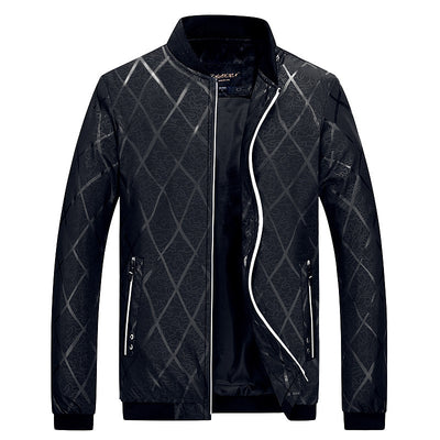 Chaqueta de Béisbol con Cuello Deportivo para Hombre - Colección Otoño - Image 11
