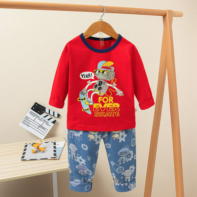 Pijama Infantil Estampado con Diseños Divertidos - Conjunto Cómodo para Casa - Image 21