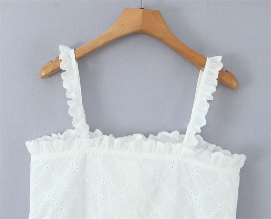 Conjunto de Blusa sin Mangas Bordada y Culotte de Algodón - Image 24