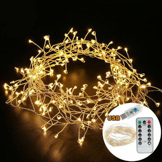 Guirnalda de Luces LED Cobre Blanco Cálido con Control Remoto para Decoración - Image 14