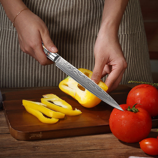 Cuchillos de Cocina con Mangos de Madera Coloreada en Resina - Image 6