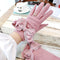 Guantes Acolchados con Moño Multicolor a Rayas