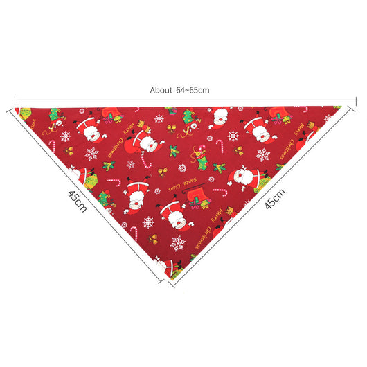 Pañuelo Triangular de Algodón para Mascotas - Babero Absorbente para Perros y Gatos - Image 11