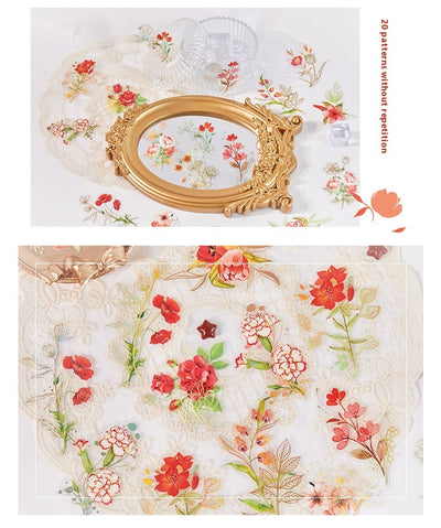 Cuaderno de Flores y Plantas - Material Decorativo 40 Piezas - Image 23