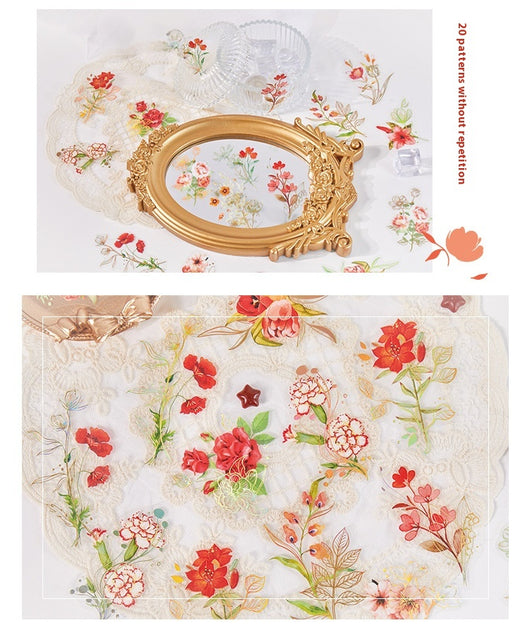 Cuaderno de Flores y Plantas - Material Decorativo 40 Piezas - Image 23