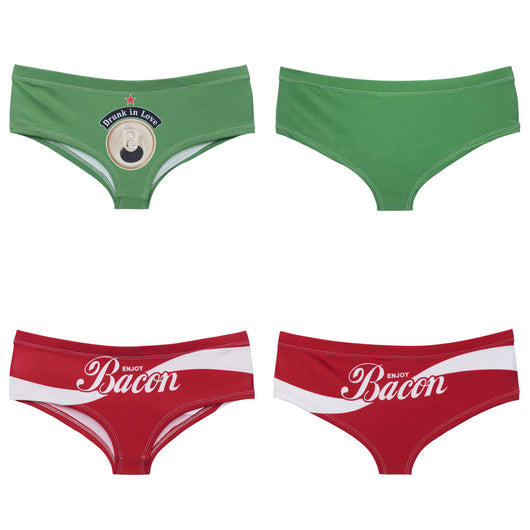 Calzones Deportivos Estampado Hoja Letra Mujer Cintura Baja Transpirables Sin Costuras - Image 5