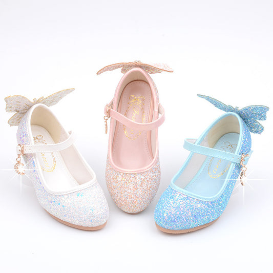 Tacones Altos Brillantes con Lentejuelas para Mujer