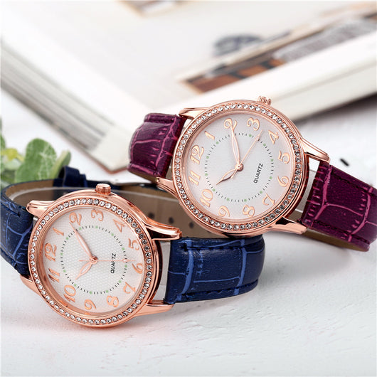 Reloj de Cuarzo Luminoso para Mujer con Diamantes y Correa Elegante - Image 13