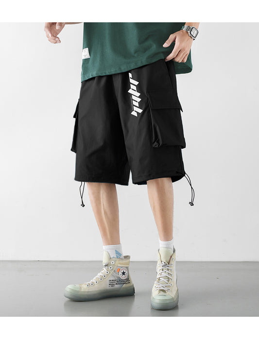 Pantalones Cortos de Trabajo Hombre con Estampado Colorido Ajuste Relajado