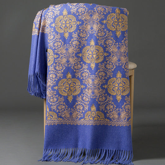 Bufanda Coreana con Bordado de Corona - Accesorio Versátil para Invierno y Primavera - Image 14