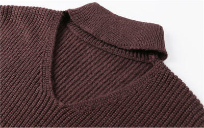 Suéter Suelto Roto Asimétrico para Mujer - Diseño Minimalista - Image 16