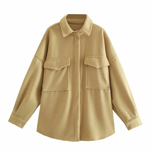 Camisa Boyfriend Suelta con Solapa - Estilo Desenfadado - Image 16