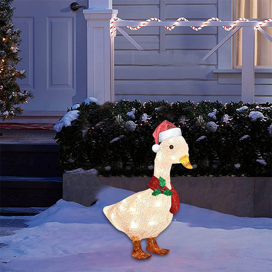 Pato Navideño con Iluminación LED para Jardín - Decoración Exterior - Image 8