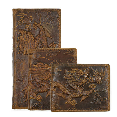 Billetera de Cuero Grabada Crazy Horse para Hombre - Image 12