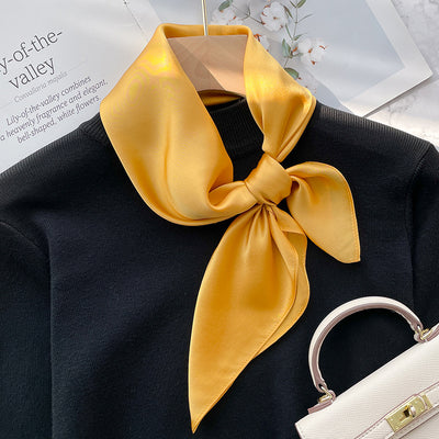 Pañuelo de Seda Elegante Retro para Primavera y Otoño - Image 2