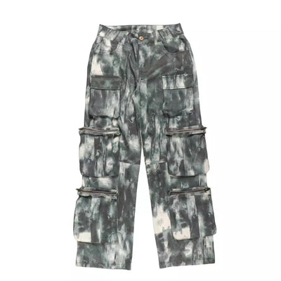 Pantalones Cargo Camuflaje Primavera con Múltiples Bolsillos - Diseño Street Loose Fit - Image 9