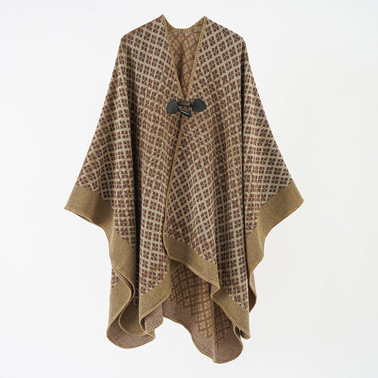 Poncho Cálido Extra Grande con Abertura Frontal - Image 5