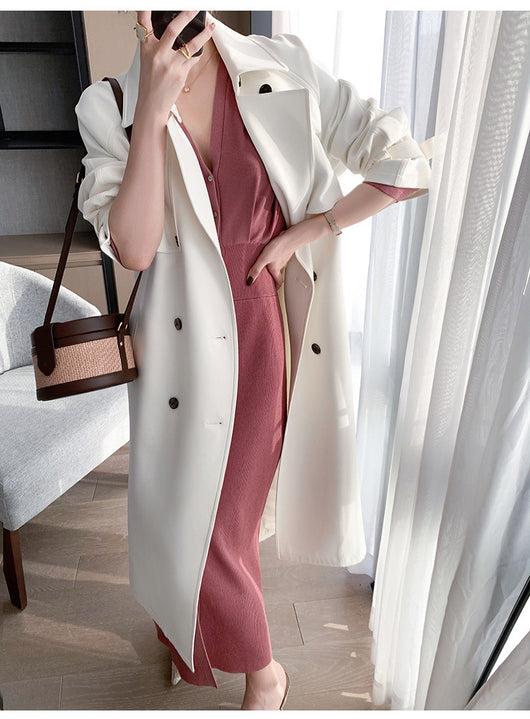 Abrigo Suelto Estilo Británico para Mujer - Image 14