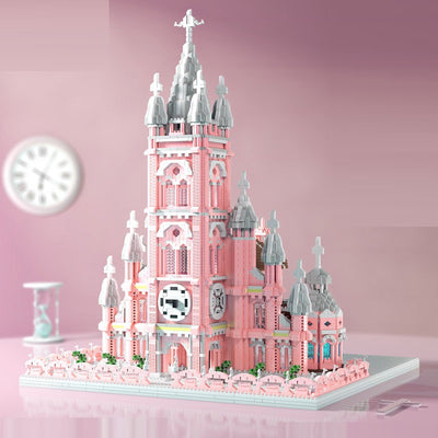 Bloques de Construcción Iglesia Roja - Juguete Educativo Descompresivo