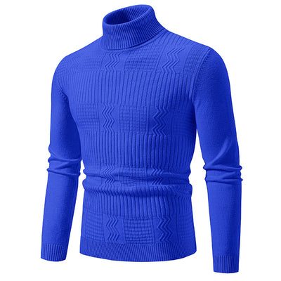 Suéter Jacquard Hombre en Color Sólido para Abrigo - Image 11