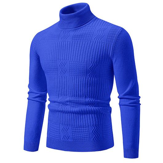 Suéter Jacquard Hombre en Color Sólido para Abrigo - Image 11