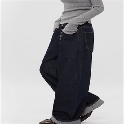 Jeans Rectos Anchos Retro Vintage para Primavera y Otoño - Image 2
