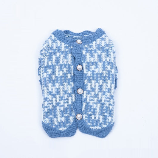 Cardigan Suéter de Perla para Mascotas Otoño e Invierno - Image 9