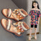 Sandalias Romanas Infantiles Étnicas Retro para Verano