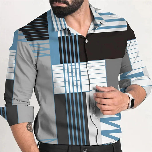 Camisa Casual de Botones Simples para Hombre - Versátil y Moderna - Image 7