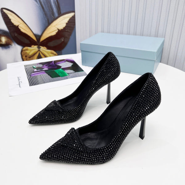 Tacones Altos de Aguja con Cristales para Niñas