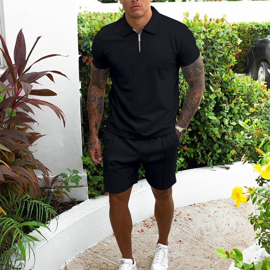 Conjunto Casual de Pantalones Cortos y Camiseta para Hombre - Image 3
