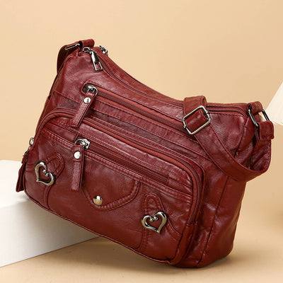 Bolso Bandolera de Lujo Versátil con Diseño Multicapas Espacioso - Image 2