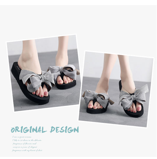 Chanclas Mujer Plataforma Gruesa con Moño - Cómodas y Versátiles - Image 12