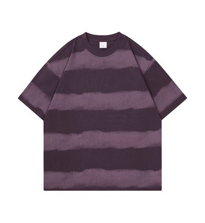 Playera de Algodón para Hombre con Diseño Tie-Dye y Rayas - Image 9