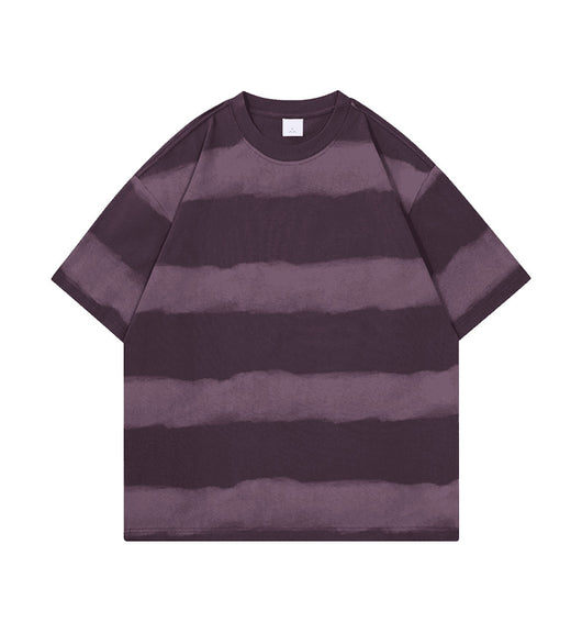 Playera de Algodón para Hombre con Diseño Tie-Dye y Rayas - Image 9