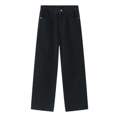 Jeans Retro Holgados con Cintura Elástica Estilo Coreano para Hombre - Image 3