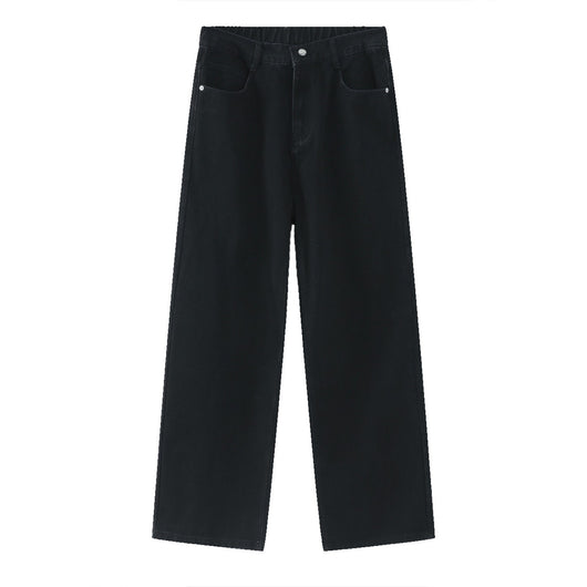 Jeans Retro Holgados con Cintura Elástica Estilo Coreano para Hombre - Image 3