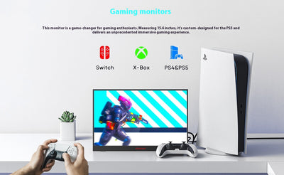 Monitor Portátil Ajustable de 156 Pulgadas con Soporte - Image 9